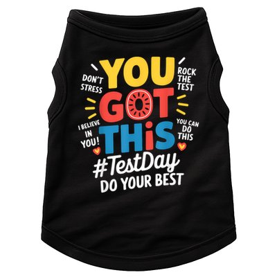 Rock The Test Testing Day Teacher Motivational You Got This Doggie Tank