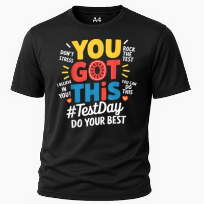 Rock The Test Testing Day Teacher Motivational You Got This Cooling Performance Crew T-Shirt