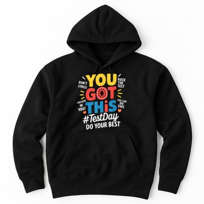 Rock The Test Testing Day Teacher Motivational You Got This Hoodie