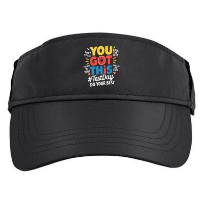Rock The Test Testing Day Teacher Motivational You Got This Adult Drive Performance Visor