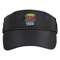 Rock The Test Testing Day Teacher Motivational You Got This Adult Drive Performance Visor