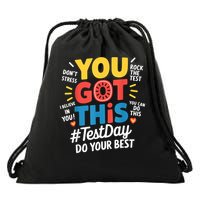 Rock The Test Testing Day Teacher Motivational You Got This Drawstring Bag