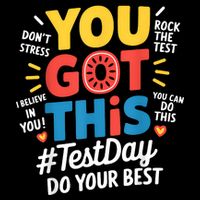 Rock The Test Testing Day Teacher Motivational You Got This Drawstring Bag