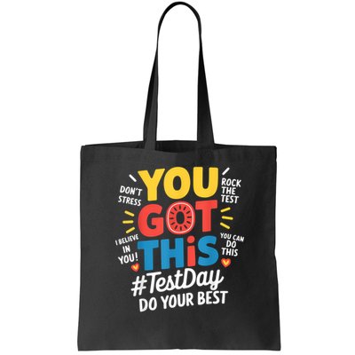 Rock The Test Testing Day Teacher Motivational You Got This Bag