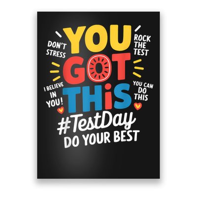 Rock The Test Testing Day Teacher Motivational You Got This Poster