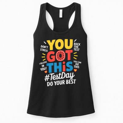 Rock The Test Testing Day Teacher Motivational You Got This Womens Tank Top