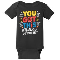 Rock The Test Testing Day Teacher Motivational You Got This Baby Bodysuit