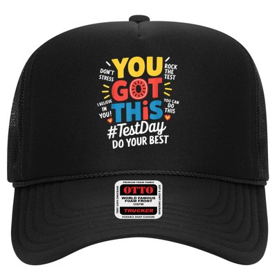 Rock The Test Testing Day Teacher Motivational You Got This Trucker Hat