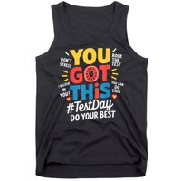 Rock The Test Testing Day Teacher Motivational You Got This Tank Top