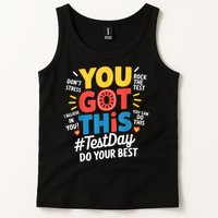 Rock The Test Testing Day Teacher Motivational You Got This Tank Top