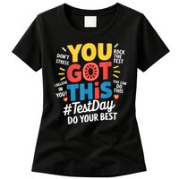 Rock The Test Testing Day Teacher Motivational You Got This Womens T-Shirt