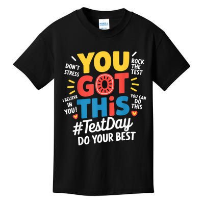 Rock The Test Testing Day Teacher Motivational You Got This Kids T-Shirt