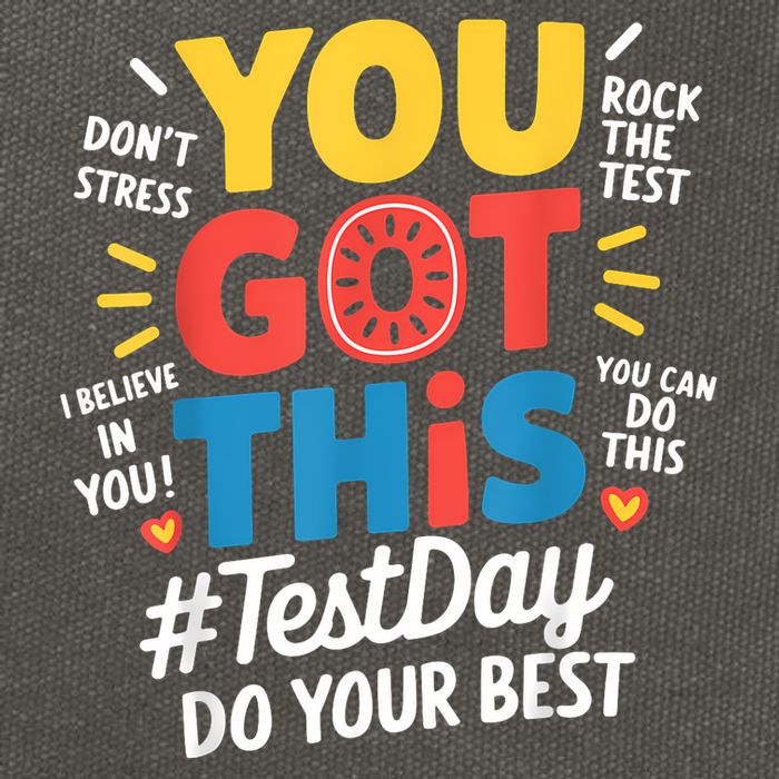 Rock The Test Testing Day Teacher Motivational You Got This Cotton Canvas Backpack