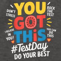 Rock The Test Testing Day Teacher Motivational You Got This Vector Backpack