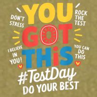 Rock The Test Testing Day Teacher Motivational You Got This Garment-Dyed Women's Muscle Tee