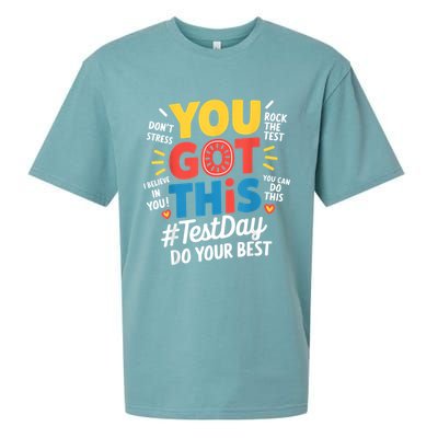 Rock The Test Testing Day Teacher Motivational You Got This Sueded Cloud Jersey T-Shirt