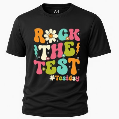 Rock The Test Motivational Retro Teachers Performance Shirt