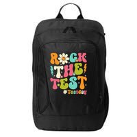 Rock The Test Motivational Retro Teachers City Backpack