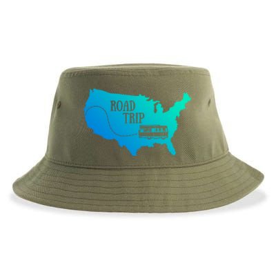 Road Trip Travel Camping Family Vacation Funny Gift Sustainable Bucket Hat