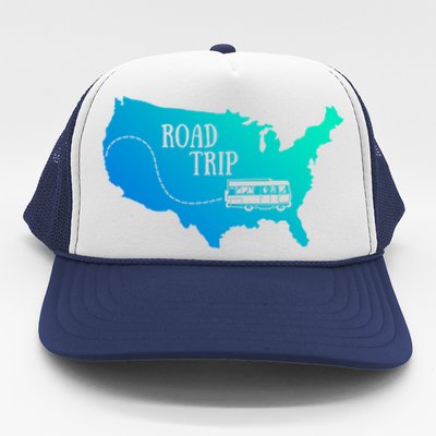 Road Trip Travel Camping Family Vacation Funny Gift Trucker Hat