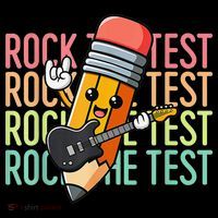 Rock The Test Dont Stress Just Do Your Best Teacher Testing Tall T-Shirt