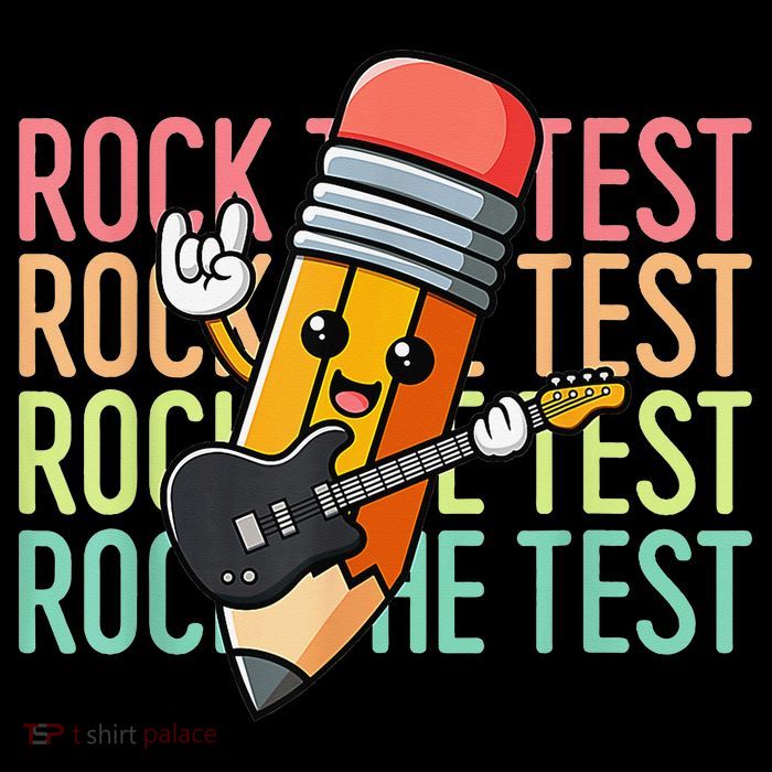 Rock The Test Dont Stress Just Do Your Best Teacher Testing Tall T-Shirt