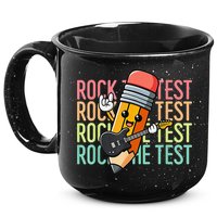 Rock The Test Dont Stress Just Do Your Best Teacher Testing 15oz Campfire Ceramic Mug