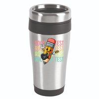 Rock The Test Dont Stress Just Do Your Best Teacher Testing 16oz Travel Tumbler