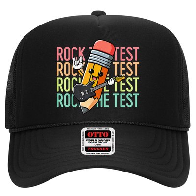 Rock The Test Dont Stress Just Do Your Best Teacher Testing Trucker Hat