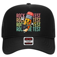 Rock The Test Dont Stress Just Do Your Best Teacher Testing Hat