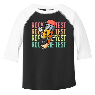 Rock The Test Dont Stress Just Do Your Best Teacher Testing Toddler Fine Jersey T-Shirt