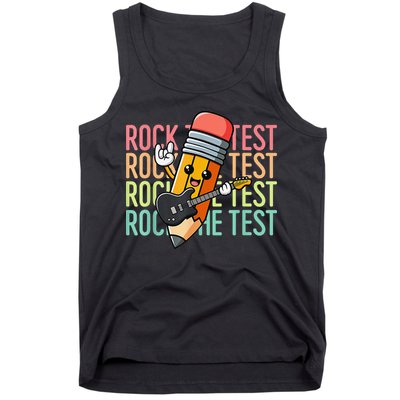 Rock The Test Dont Stress Just Do Your Best Teacher Testing Tank Top