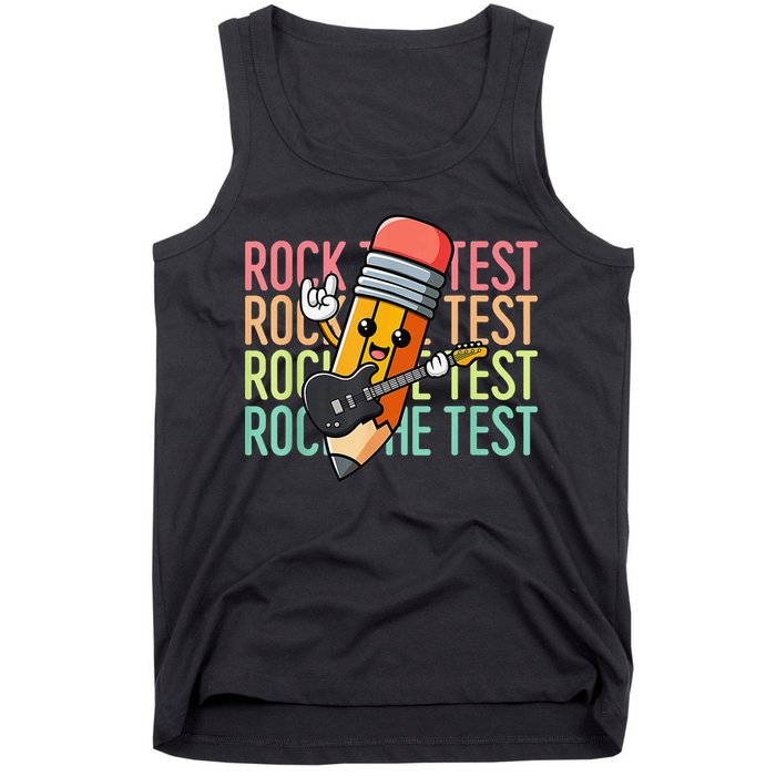 Rock The Test Dont Stress Just Do Your Best Teacher Testing Tank Top