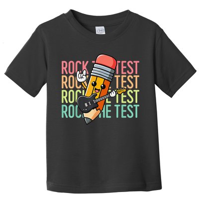 Rock The Test Dont Stress Just Do Your Best Teacher Testing Toddler T-Shirt