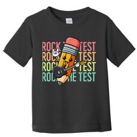 Rock The Test Dont Stress Just Do Your Best Teacher Testing Toddler T-Shirt
