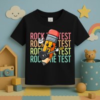 Rock The Test Dont Stress Just Do Your Best Teacher Testing Toddler T-Shirt