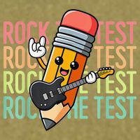 Rock The Test Dont Stress Just Do Your Best Teacher Testing Garment-Dyed Women's Muscle Tee