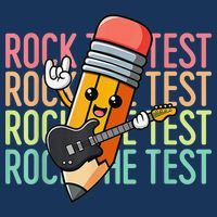 Rock The Test Dont Stress Just Do Your Best Teacher Testing Infant Baby Jersey Bodysuit