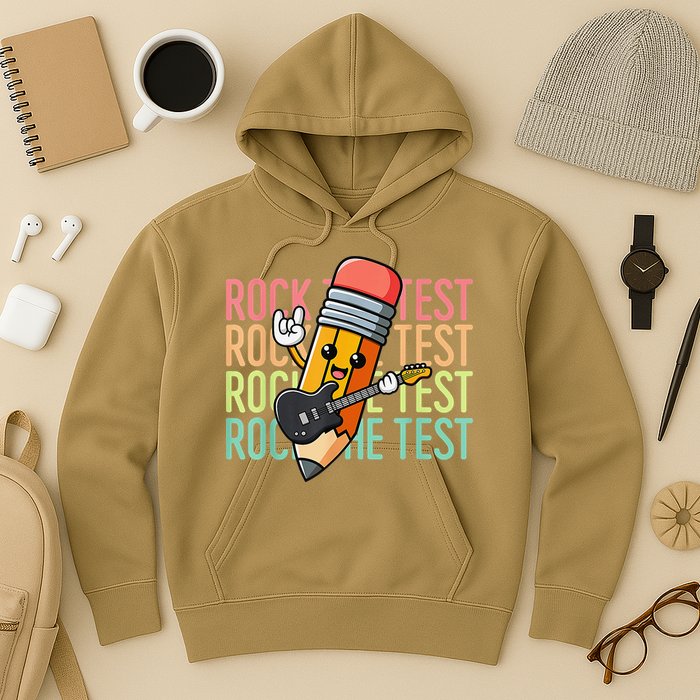 Rock The Test Dont Stress Just Do Your Best Teacher Testing Hoodie