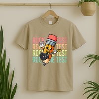 Rock The Test Dont Stress Just Do Your Best Teacher Testing T-Shirt