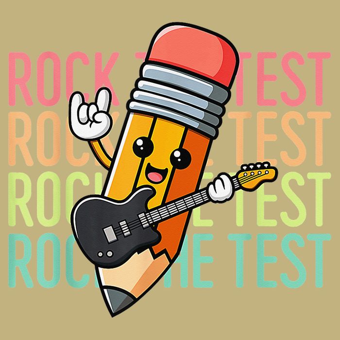 Rock The Test Dont Stress Just Do Your Best Teacher Testing Button