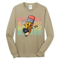 Rock The Test Dont Stress Just Do Your Best Teacher Testing Tall Long Sleeve T-Shirt