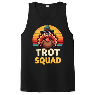 Retro Turkey Trot Squad Thanksgiving Day Harvest Festival Gift PosiCharge Competitor Tank