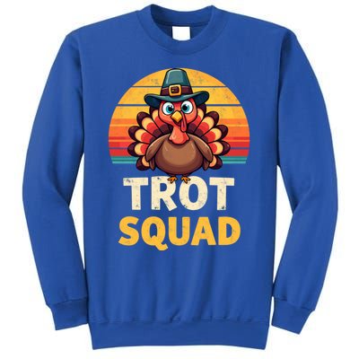 Retro Turkey Trot Squad Thanksgiving Day Harvest Festival Gift Sweatshirt