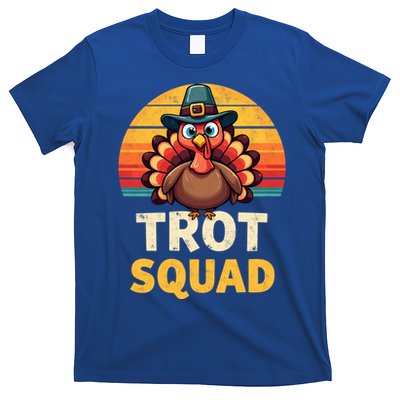 Retro Turkey Trot Squad Thanksgiving Day Harvest Festival Gift T-Shirt