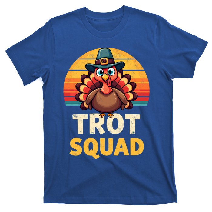 Retro Turkey Trot Squad Thanksgiving Day Harvest Festival Gift T-Shirt