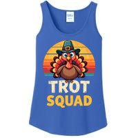 Retro Turkey Trot Squad Thanksgiving Day Harvest Festival Gift Ladies Essential Tank