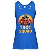 Retro Turkey Trot Squad Thanksgiving Day Harvest Festival Gift Ladies Essential Flowy Tank