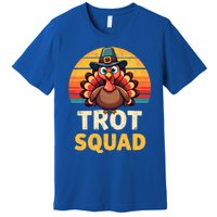 Retro Turkey Trot Squad Thanksgiving Day Harvest Festival Gift Premium T-Shirt