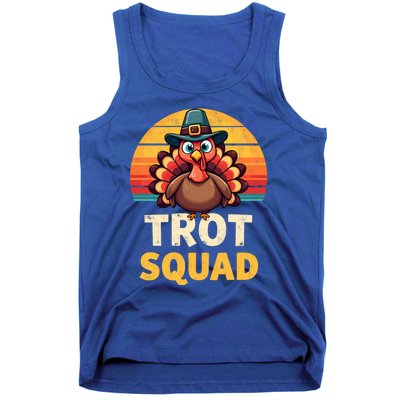 Retro Turkey Trot Squad Thanksgiving Day Harvest Festival Gift Tank Top